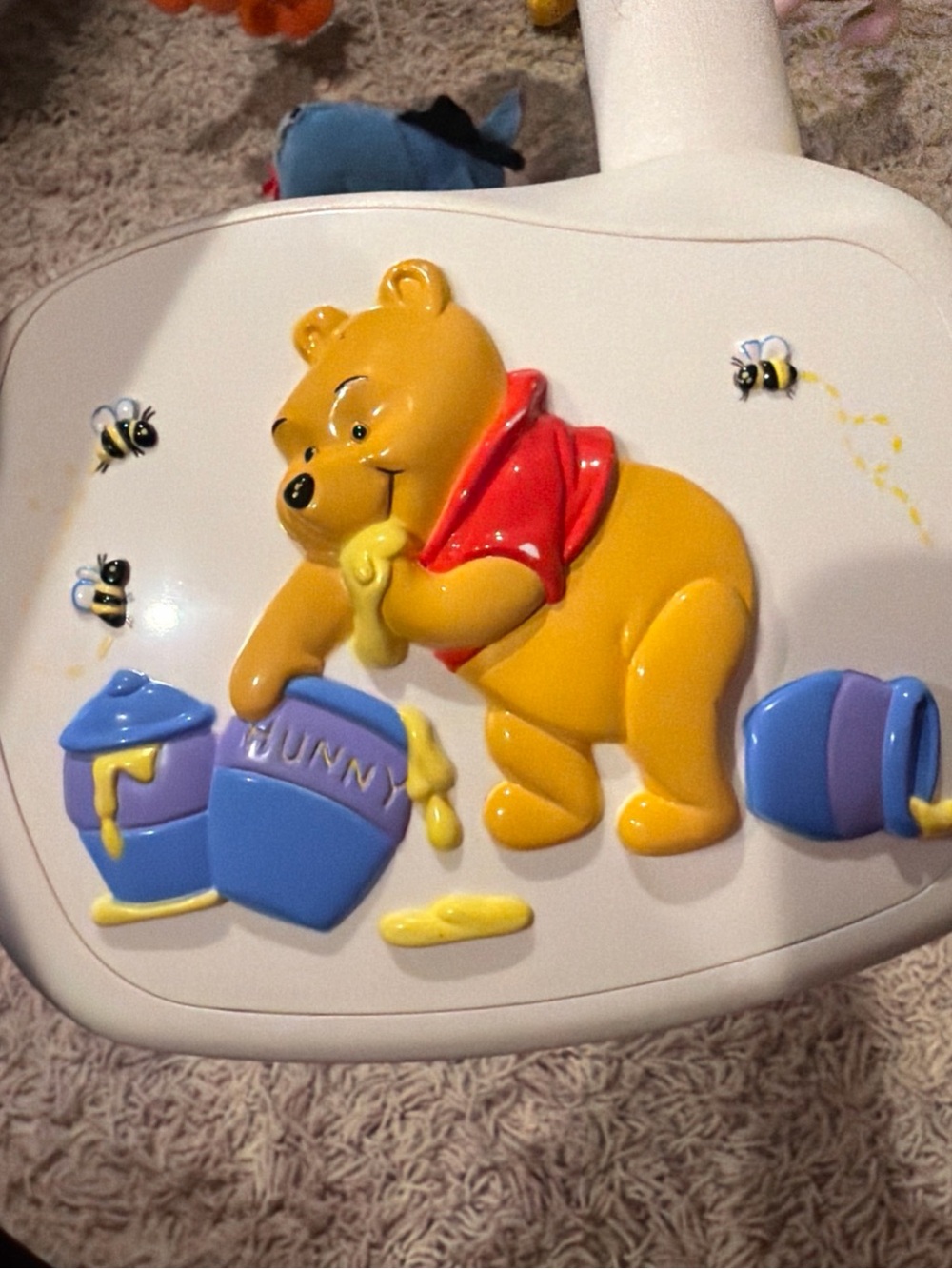 Disney Winnie the Pooh Plush Panel - Yellow, Red & Blue Accents